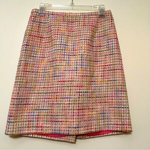 Karen Scott‎ Tweed Skirt Size 10 | Multi-Color Plaid | classic career